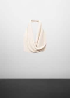 Draped Satin Top