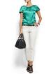 Teardrop closure blouse