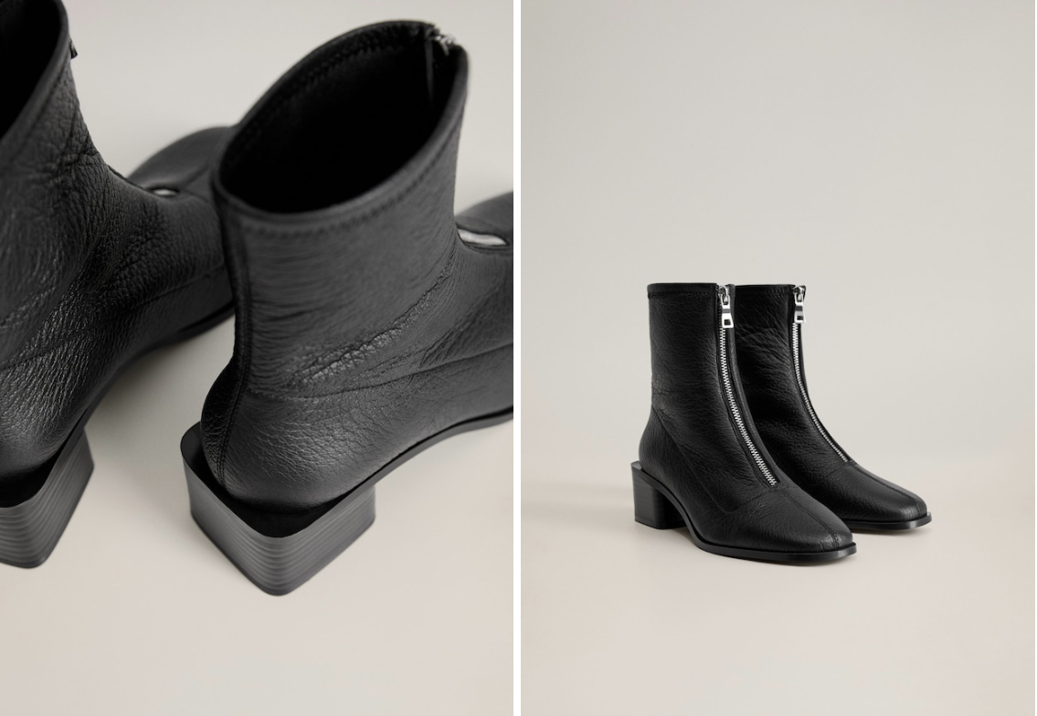 Botin piel Mango
