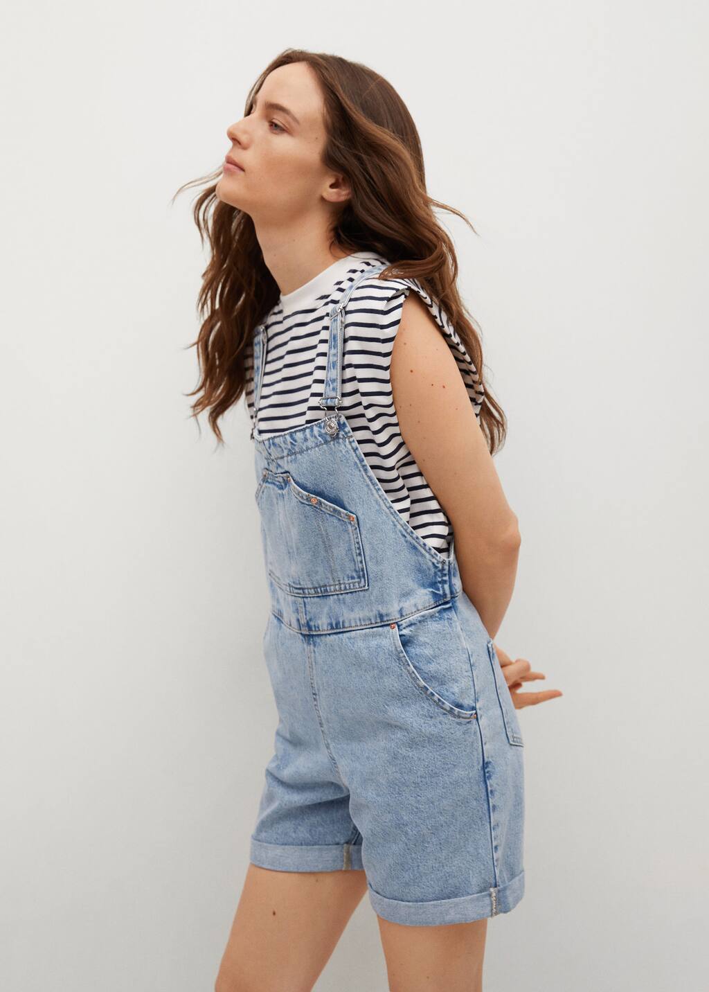 dungaree dress short