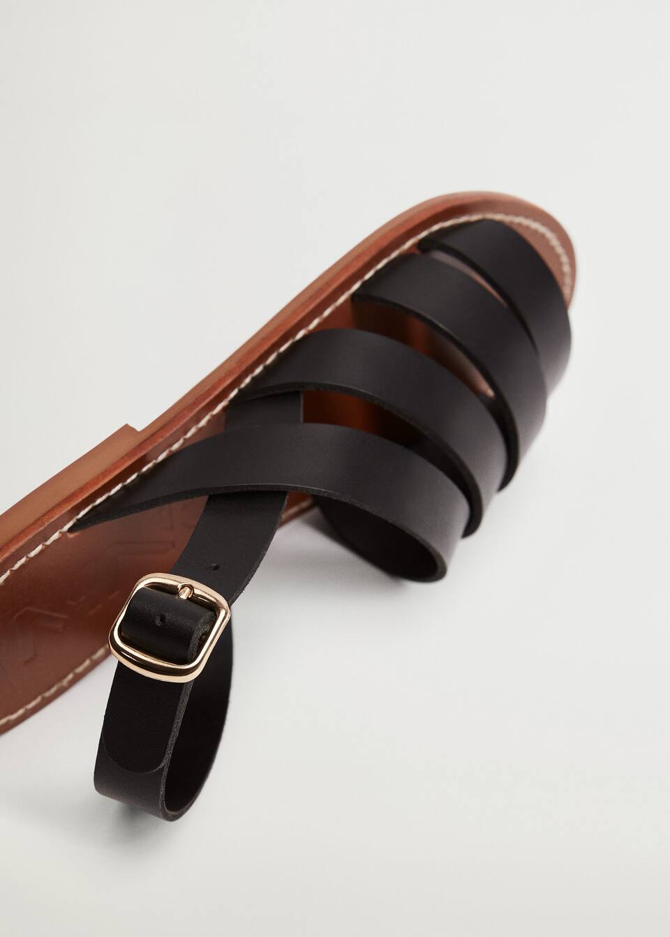 Leather straps sandals Women MANGO OUTLET USA