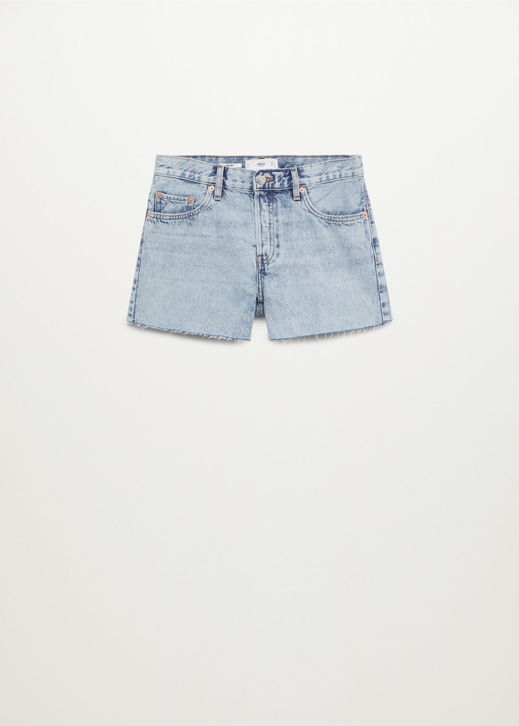 High-waist denim bermuda - Women | Mango USA