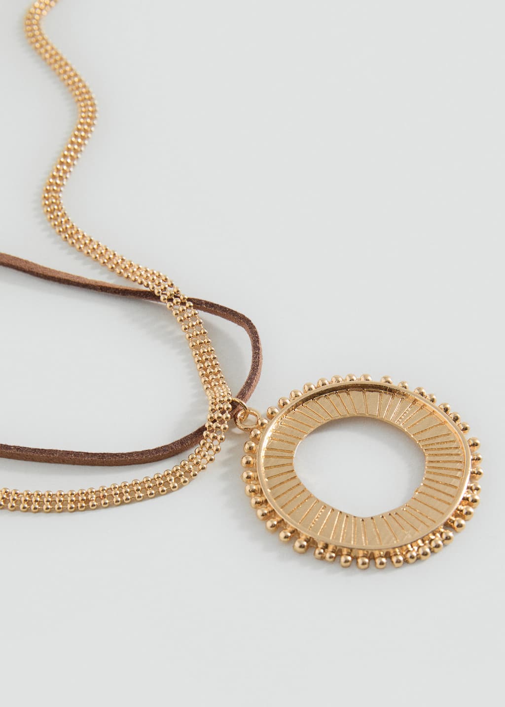Mango Teen 2 Pack Of Necklaces Brown