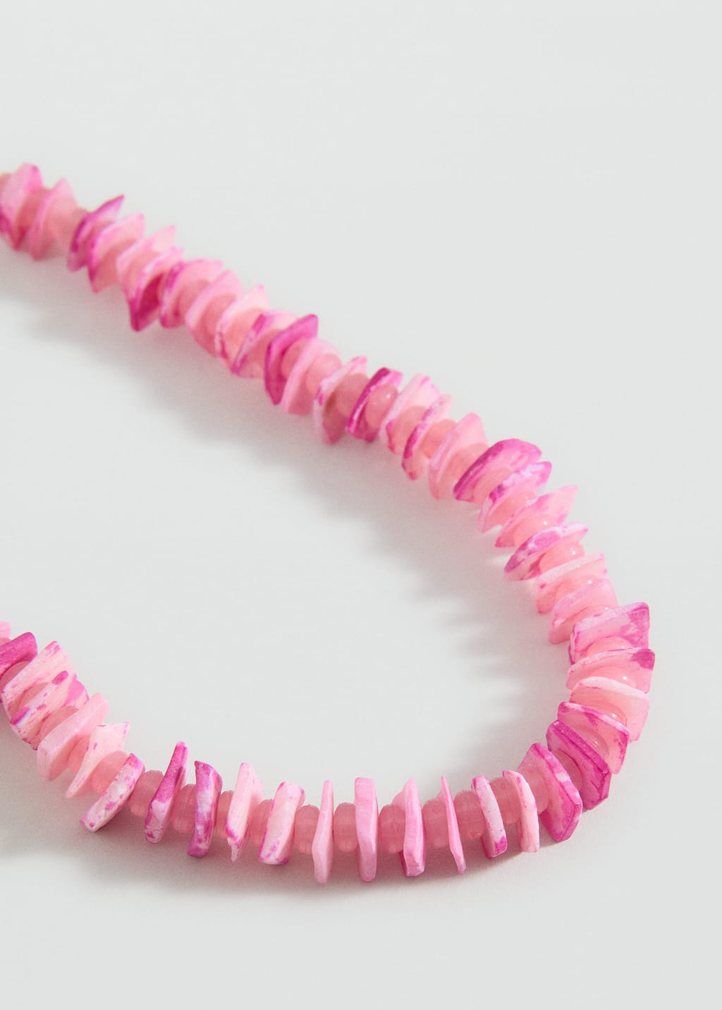 Mango Mixed Bead Necklace Pink