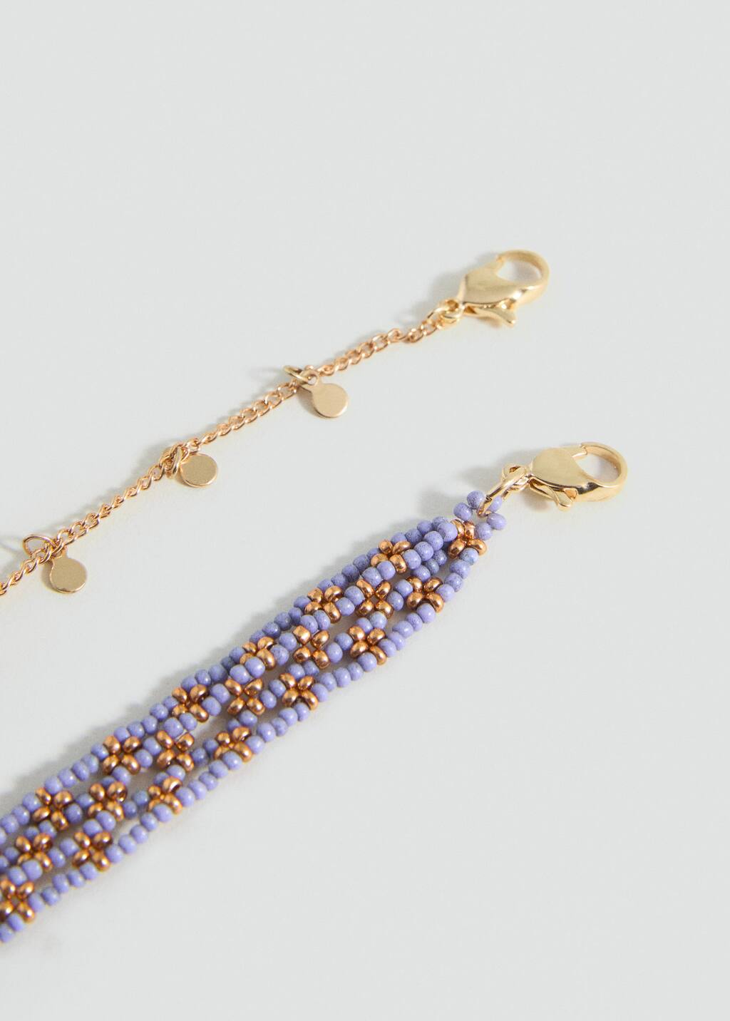 Mango Teen 2 Pack Of Necklaces Gold