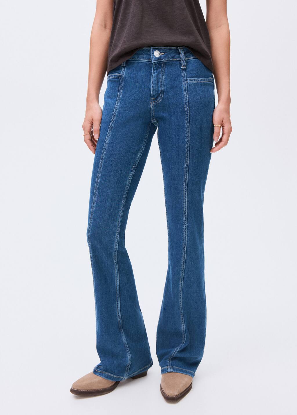 Flared jeans with stars