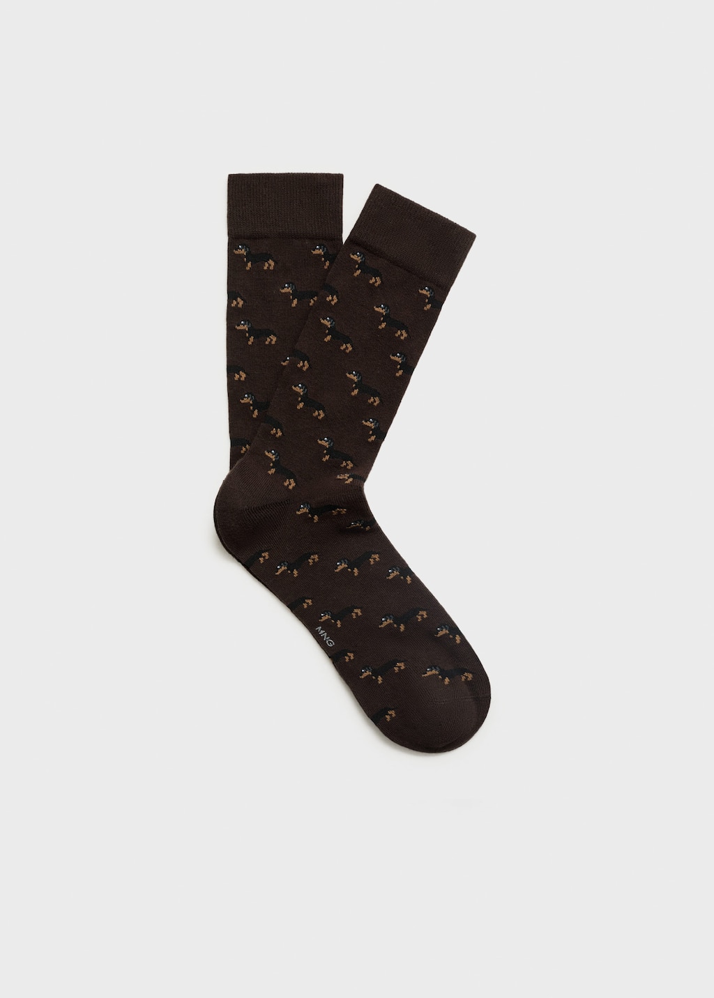 Mango Man Chaussettes Marron - Homme - 43-45 -