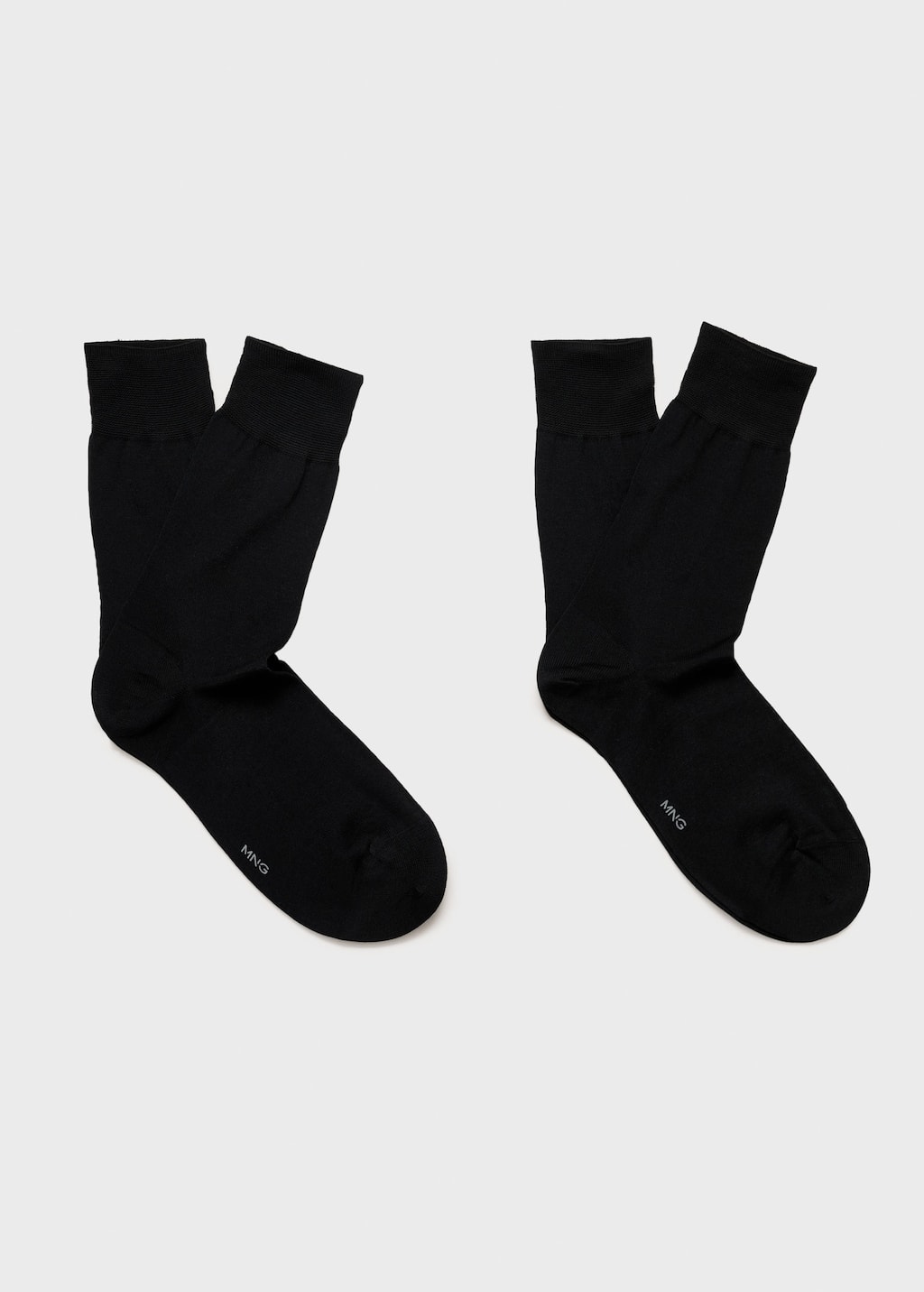Mango Man Pack Of 2 Long Cotton Socks Dark Navy