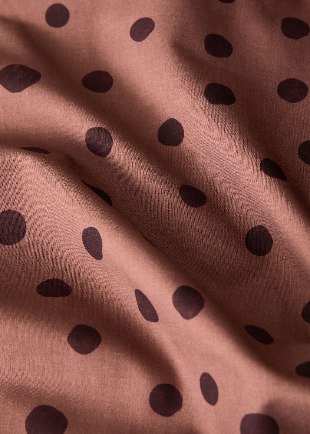 200-thread count percale cotton duvet cover with polka-dot print for 180/200 cm bed