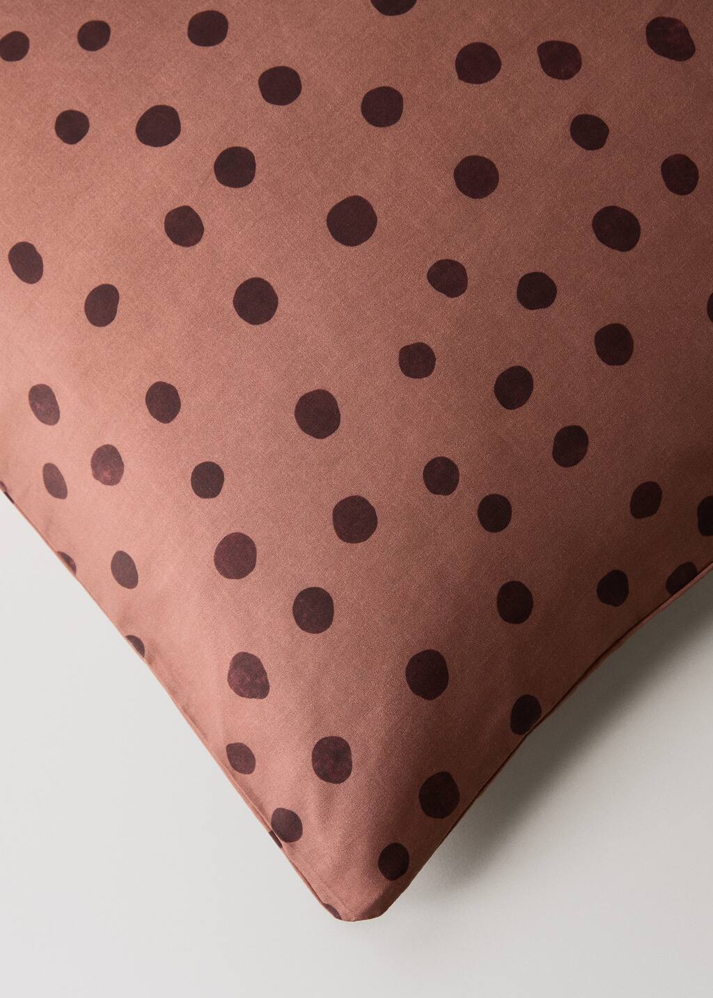 200-thread count percale cotton duvet cover with polka-dot print for 180/200 cm bed