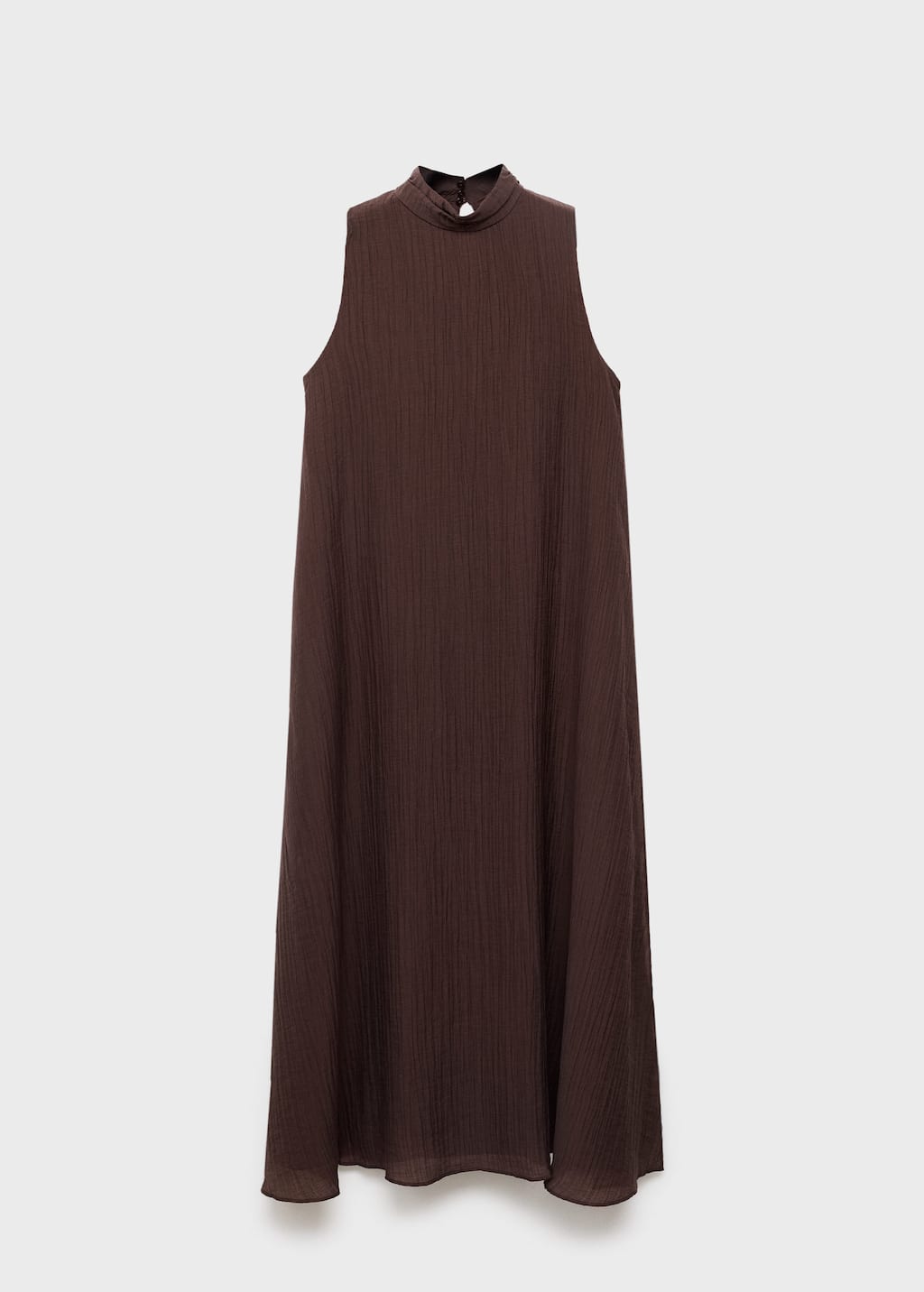 Halter-neck lyocell dress