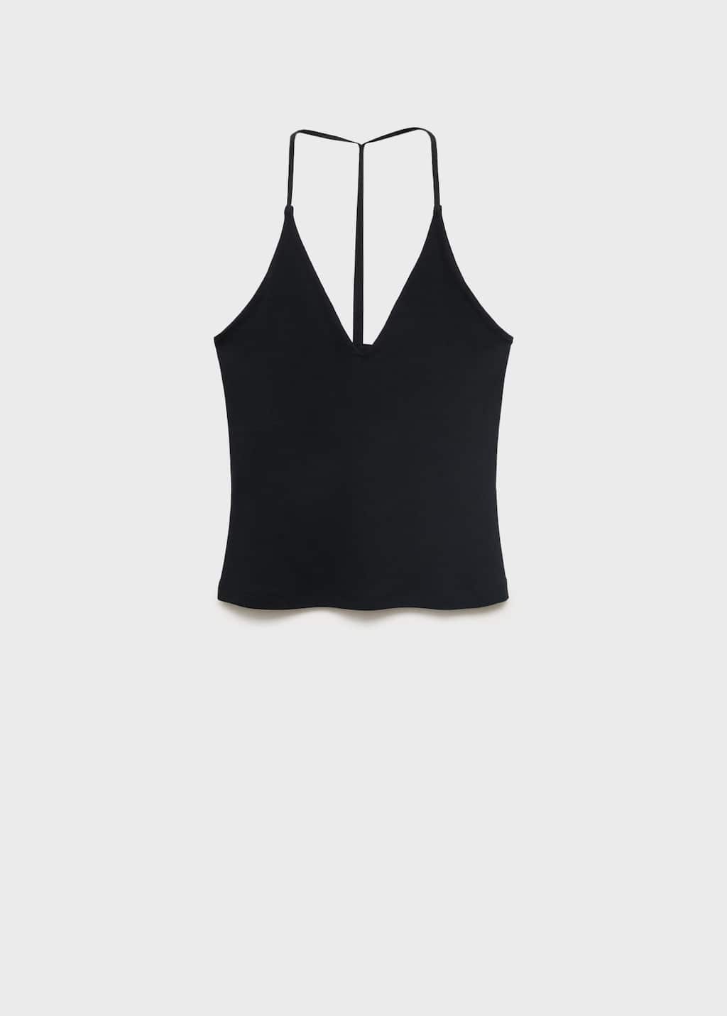 Open-back cotton top