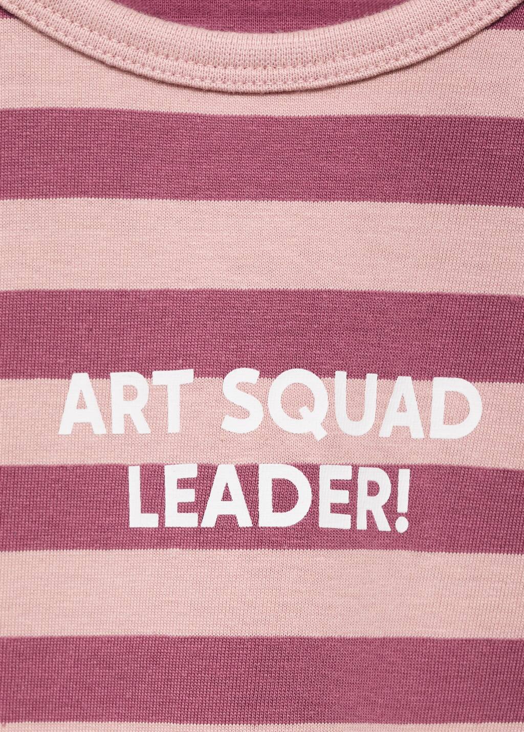Printed striped T-shirt
