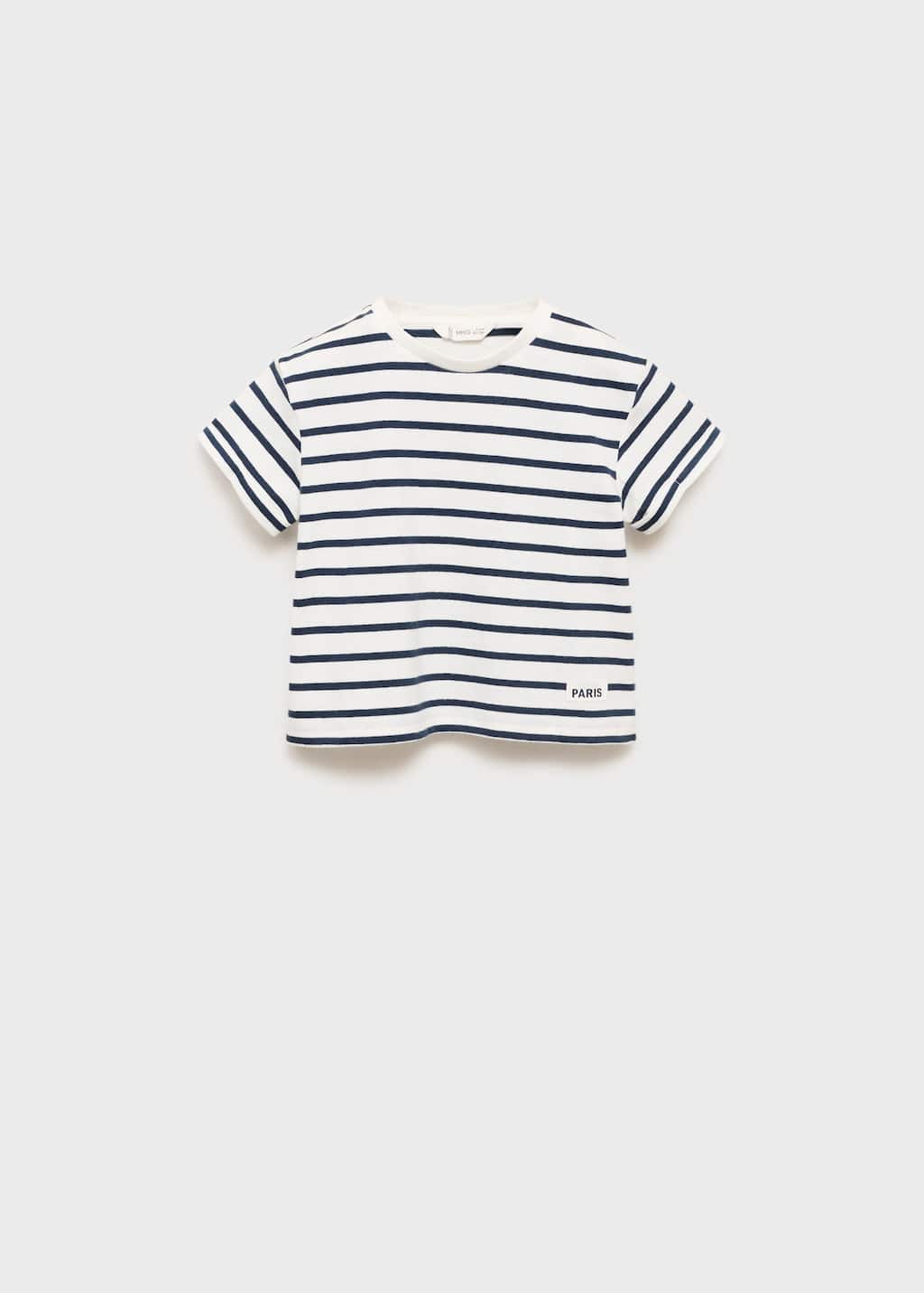 Patch striped t-shirt