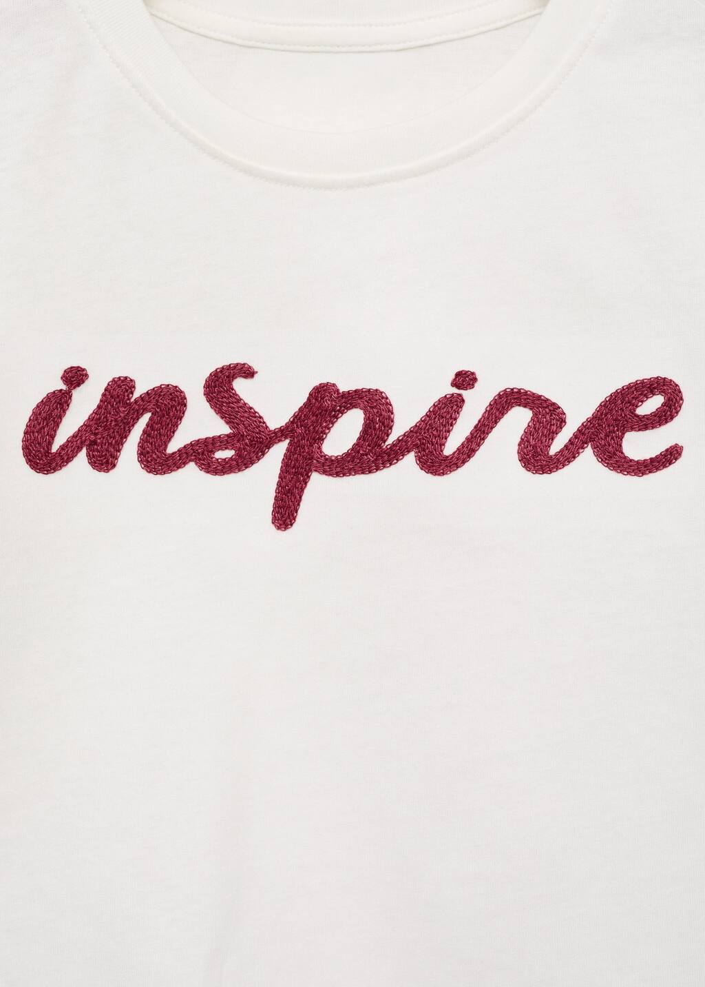 Embroidered cotton T-shirt
