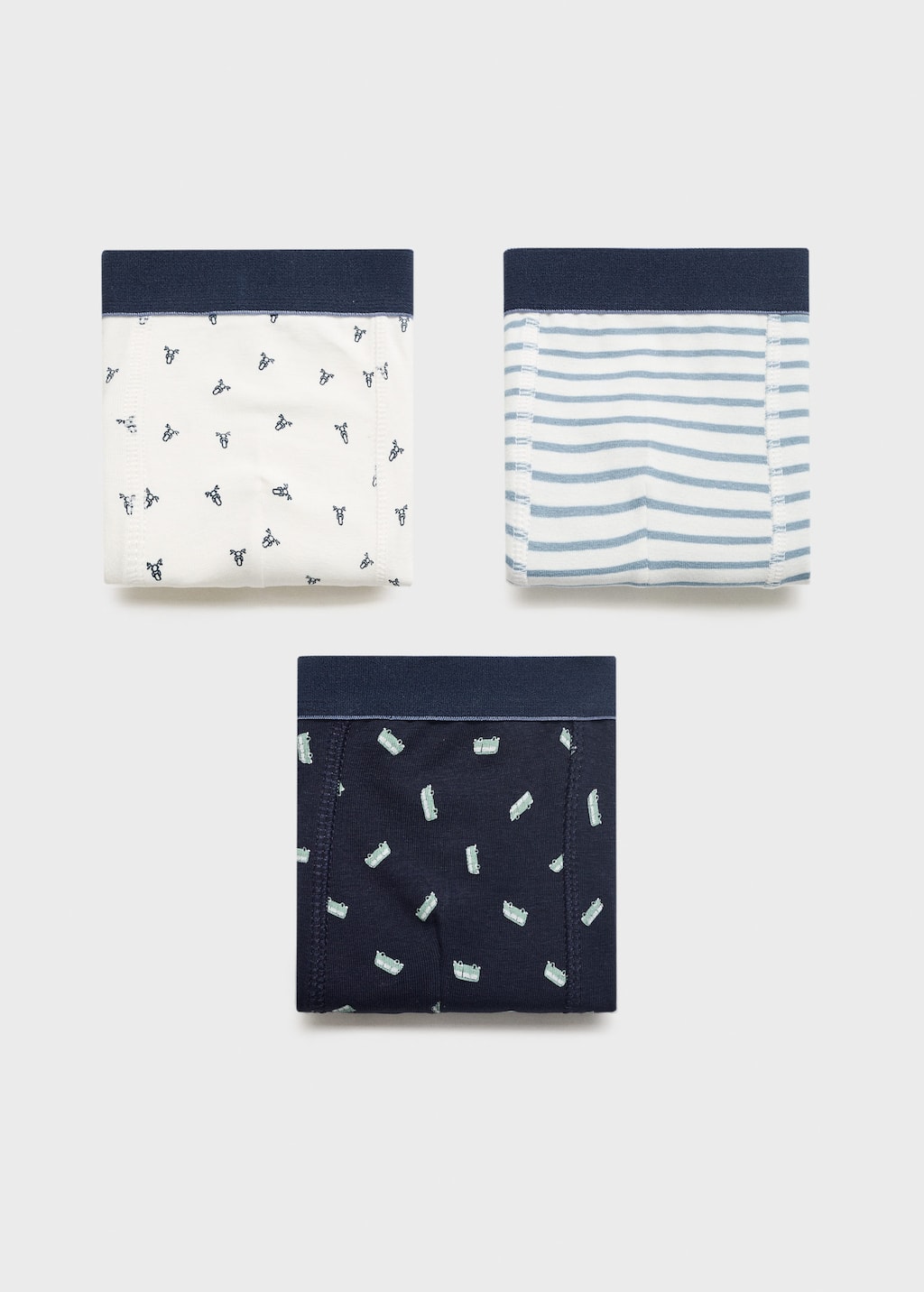 Mango 3-pack Combined Briefs Off White