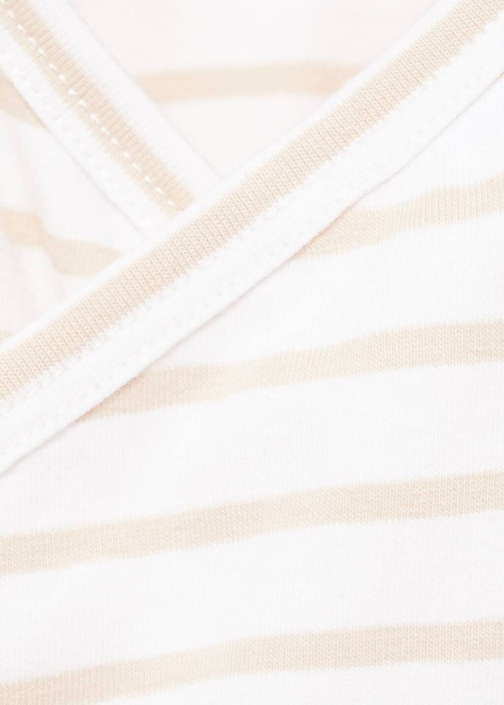 Striped wrap t-shirt