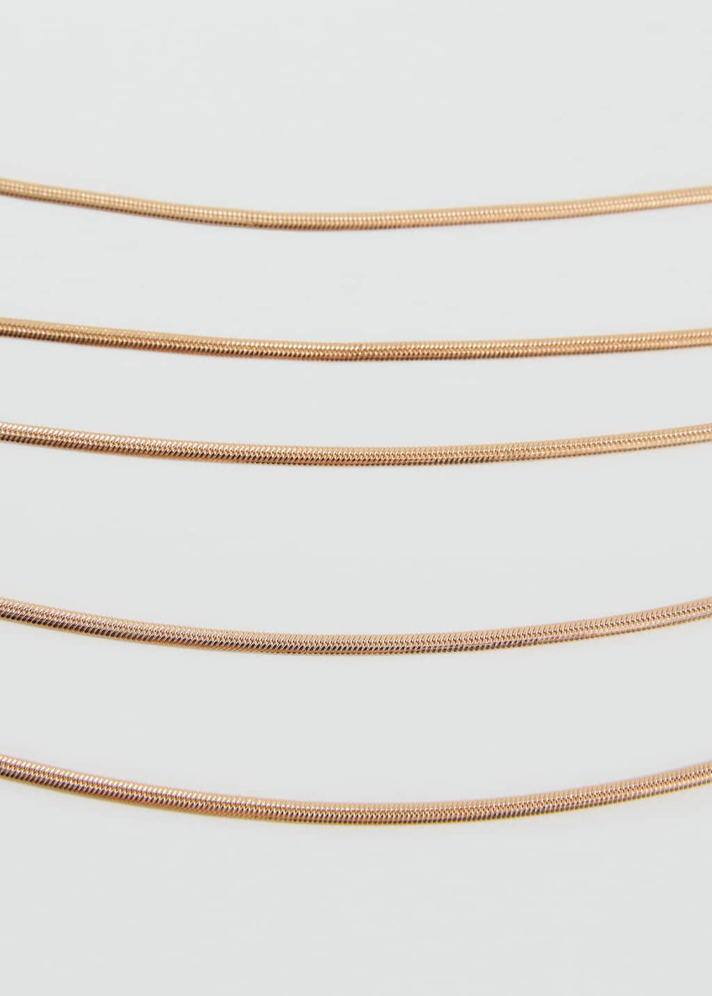 Multiple chain necklace