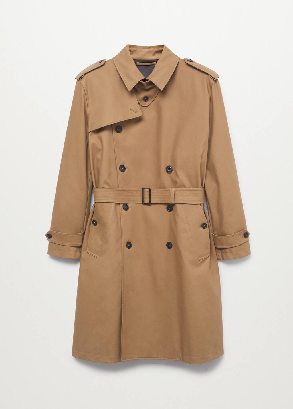 Mango Belt cotton-blend trench. 4