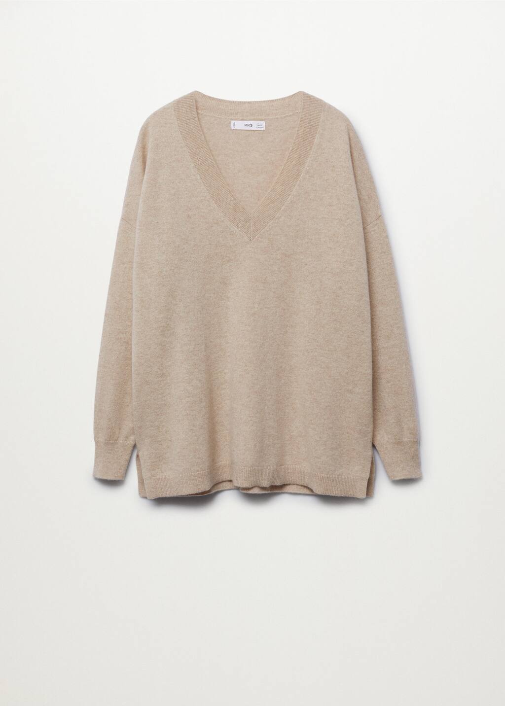 beige cashmere sweater
