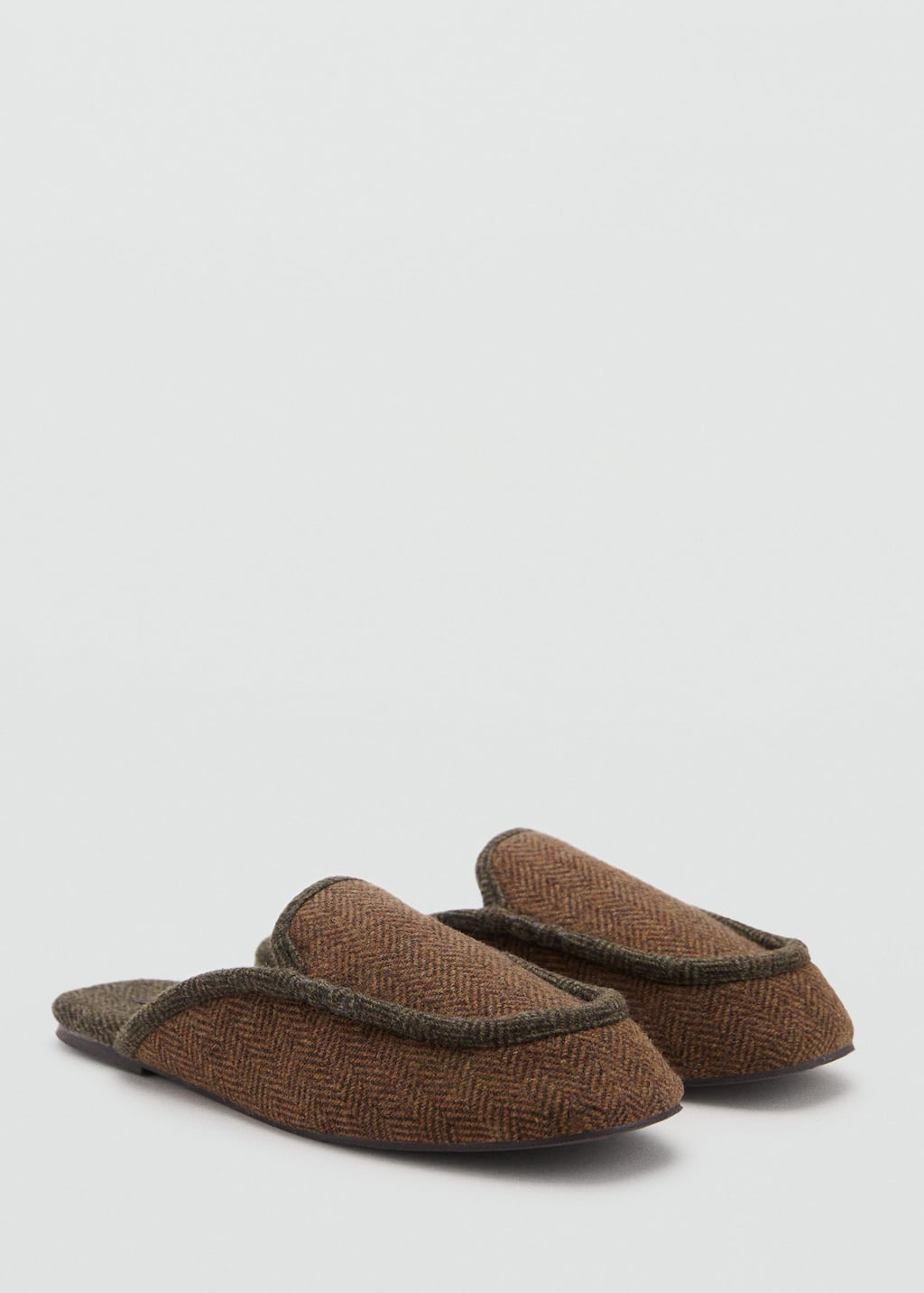 Mango Slippers Brown In Brown