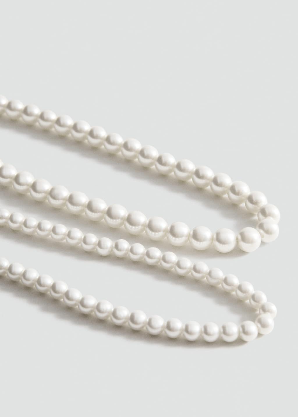 Mango Collier Double Perle Blanc - Femme - Taille Unique -  In White
