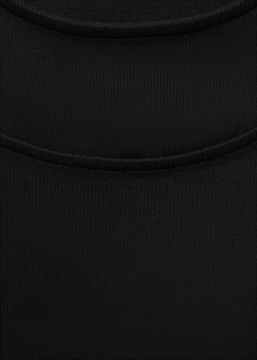 Ribbed cut-out T-shirt