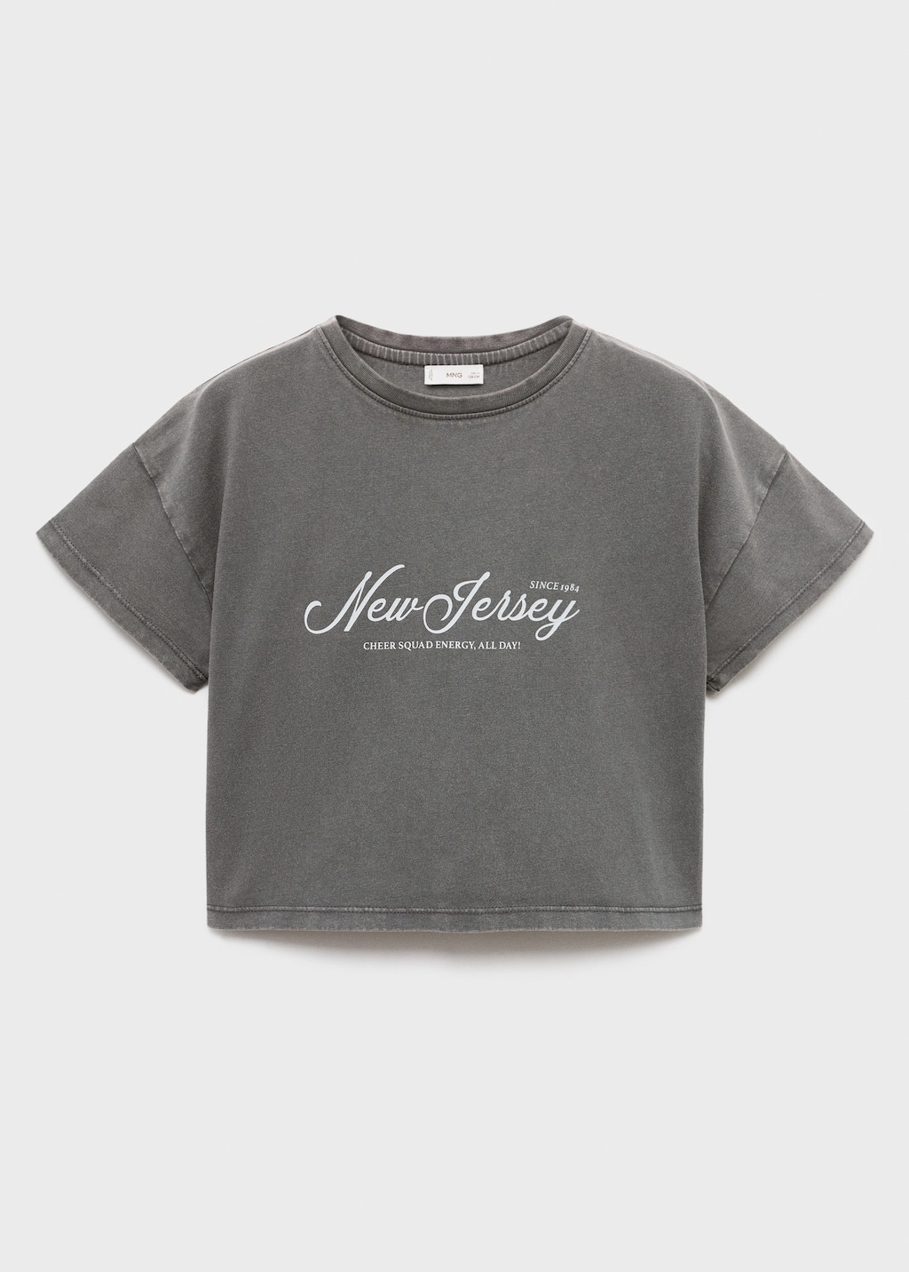 Printed cropped t-shirt
