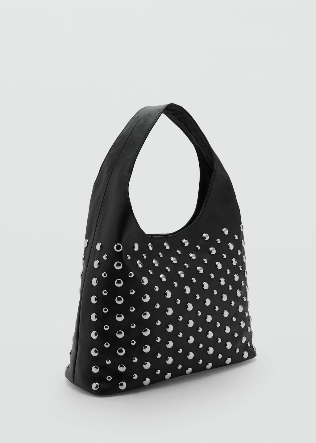 Mango Teen Sac Seau Clouté Noir - Fille - Taille Unique - In Black