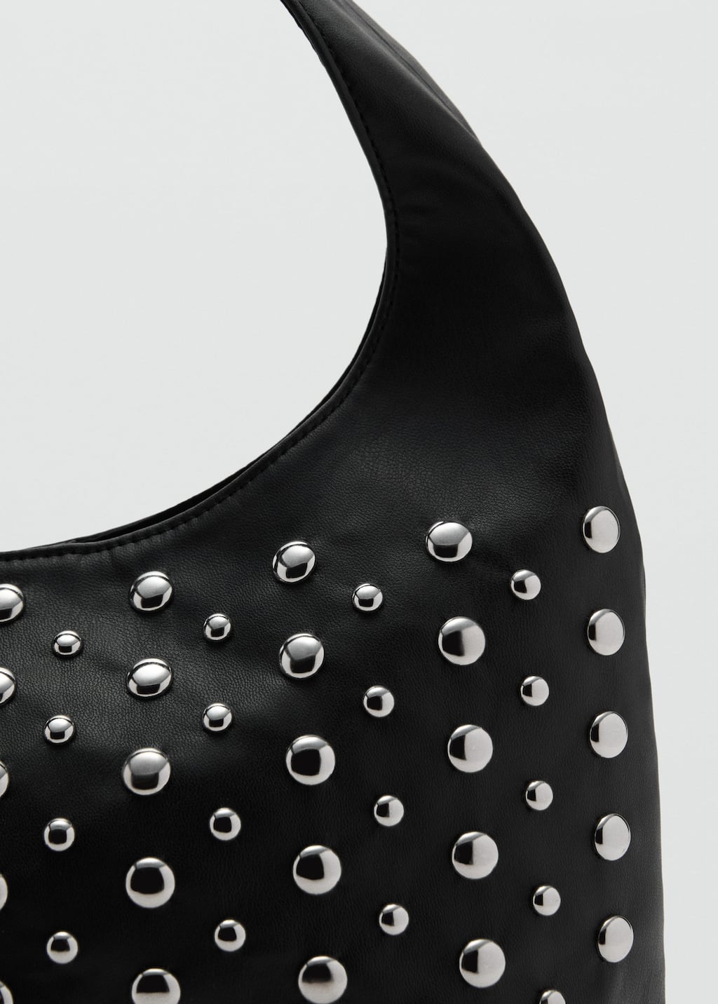 Studded bucket bag