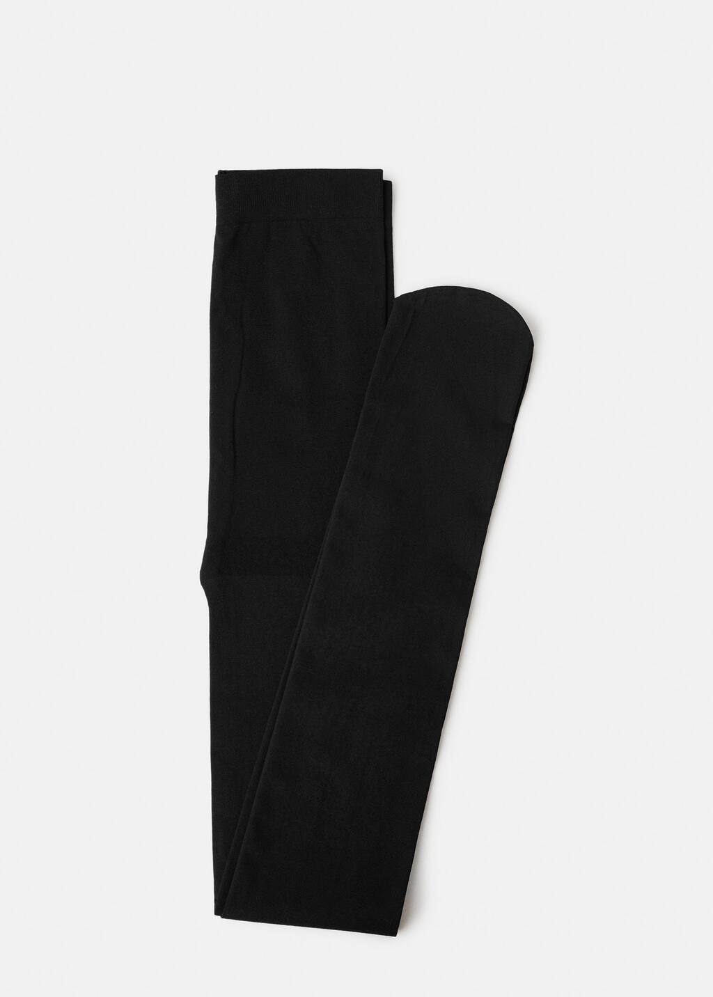 Mango Essential Tights Black In Black