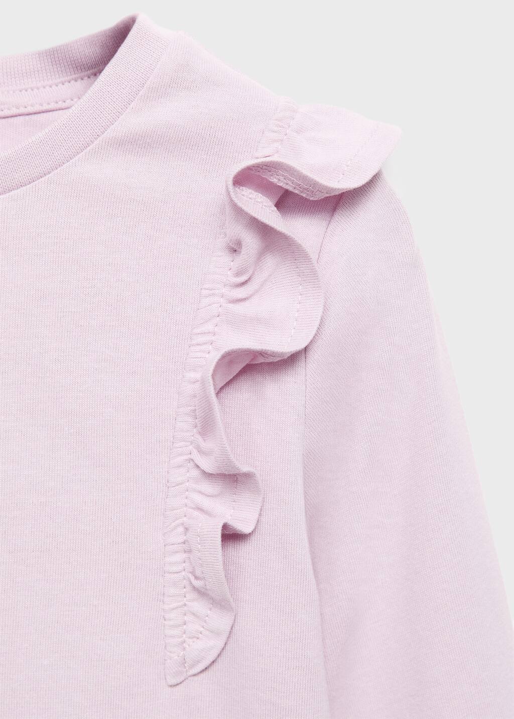 Frills cotton t-shirt