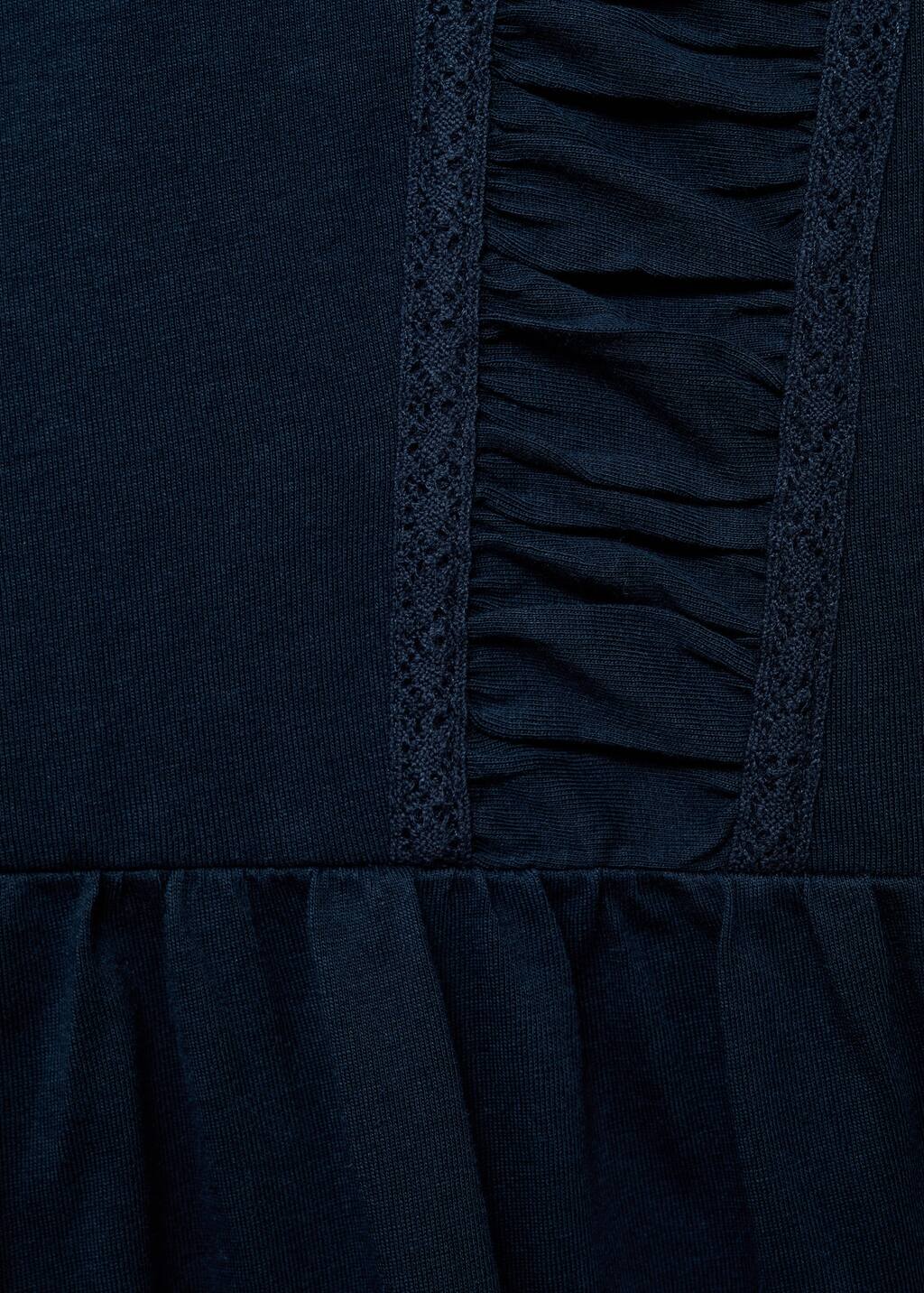 T-shirt with gathered details