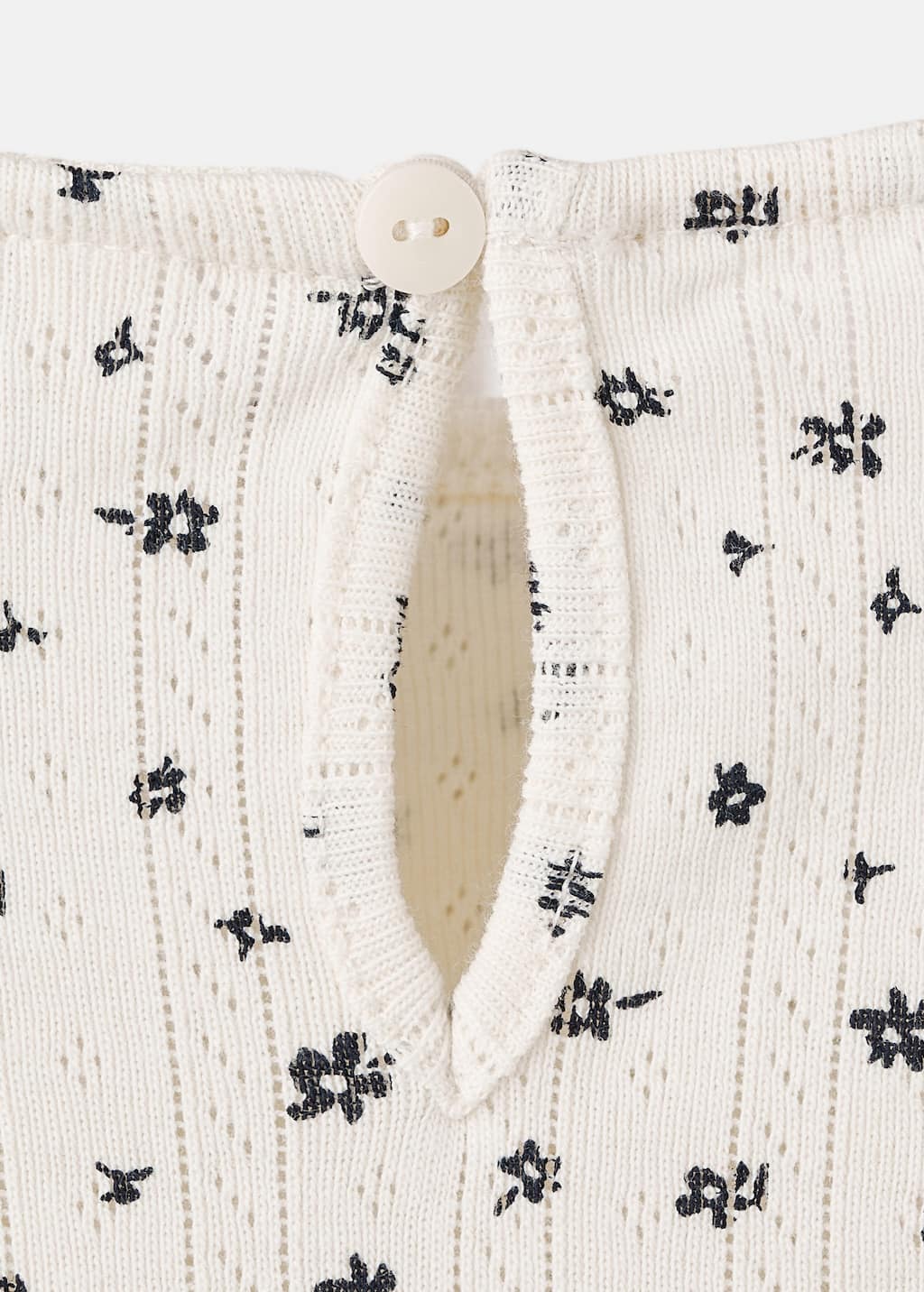 Ribbed floral tee