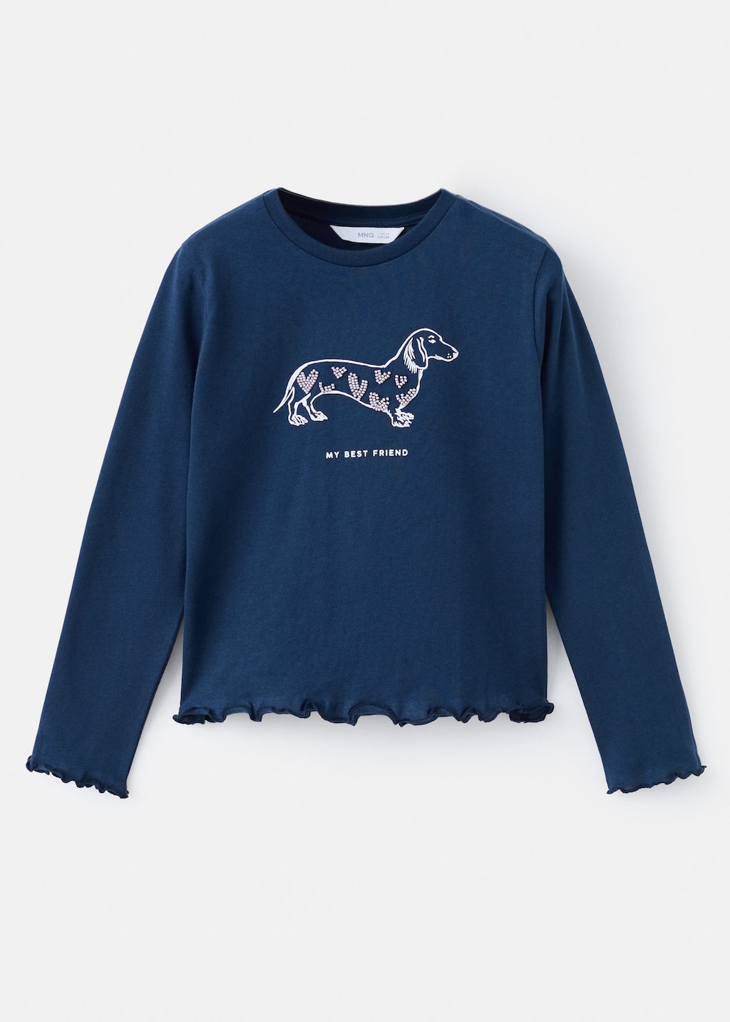 Mango Kids' T-shirt Navy In Blue