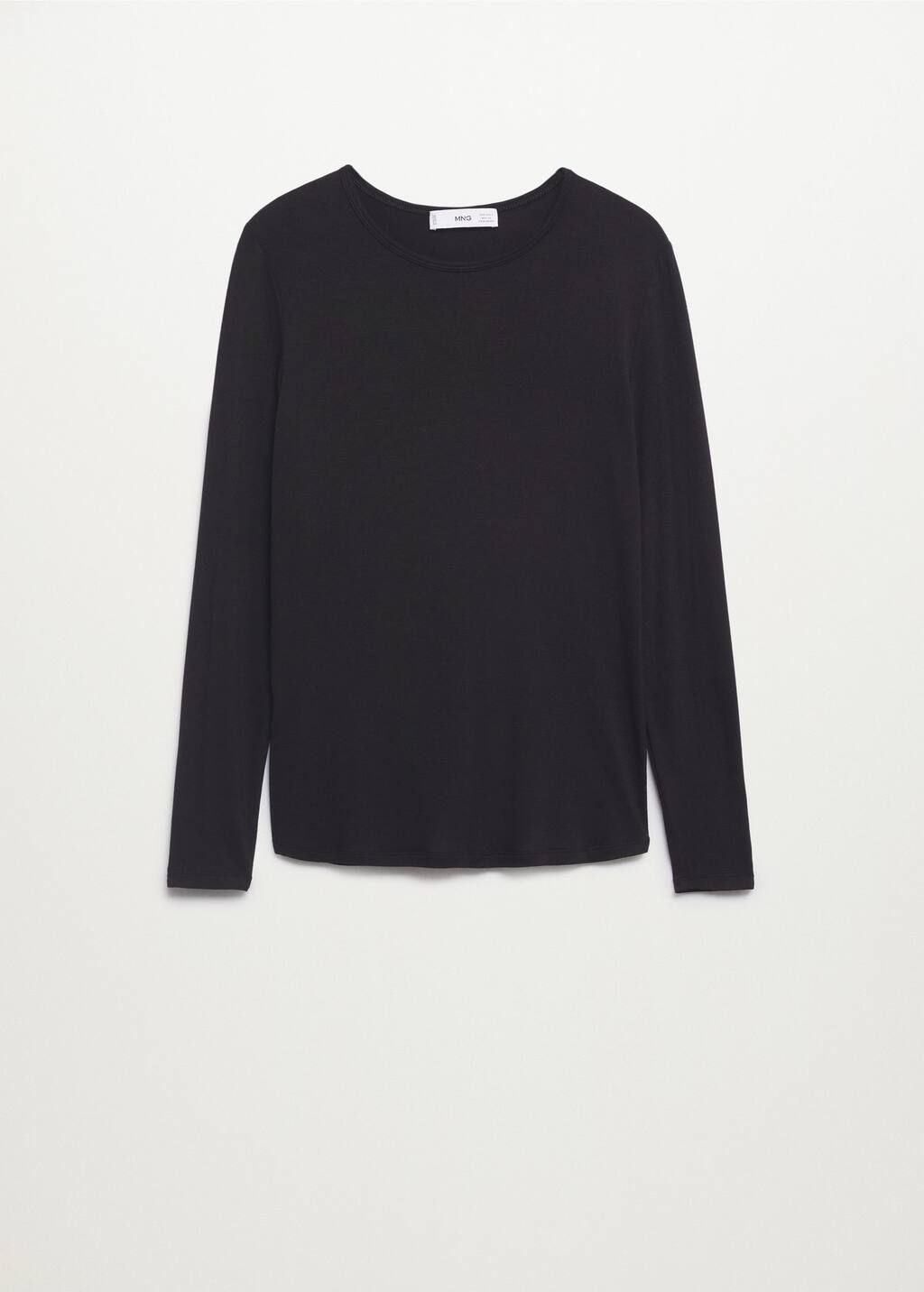 black waffle long sleeve