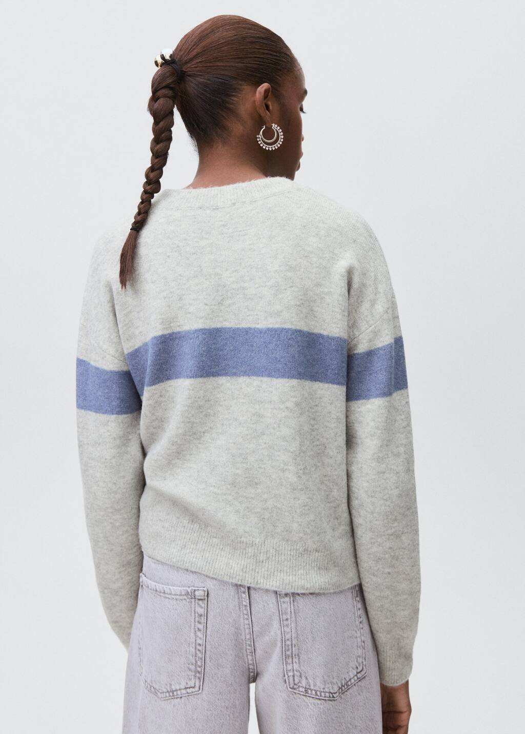 Knit embroidered sweater