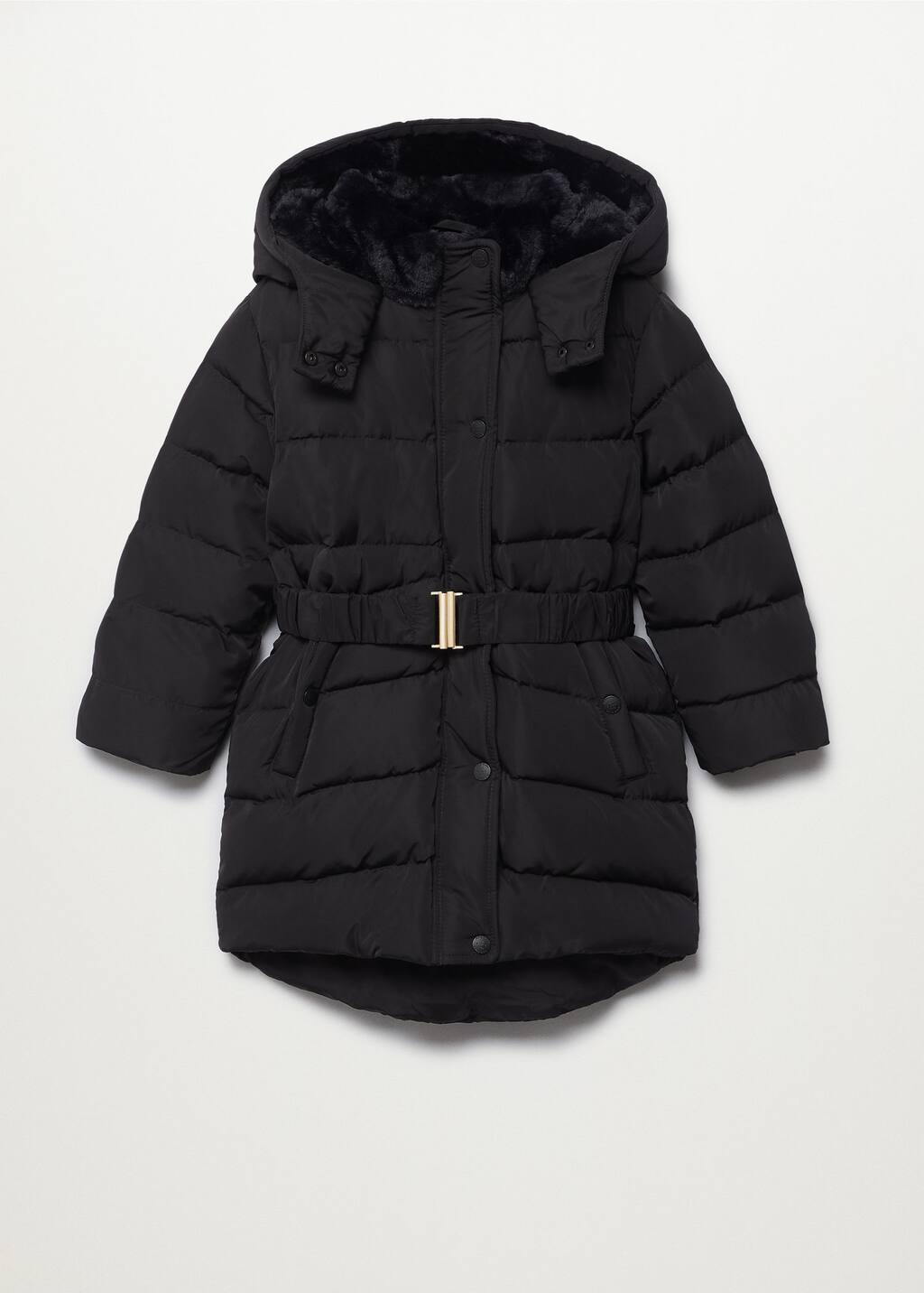 mango quilted feather coat