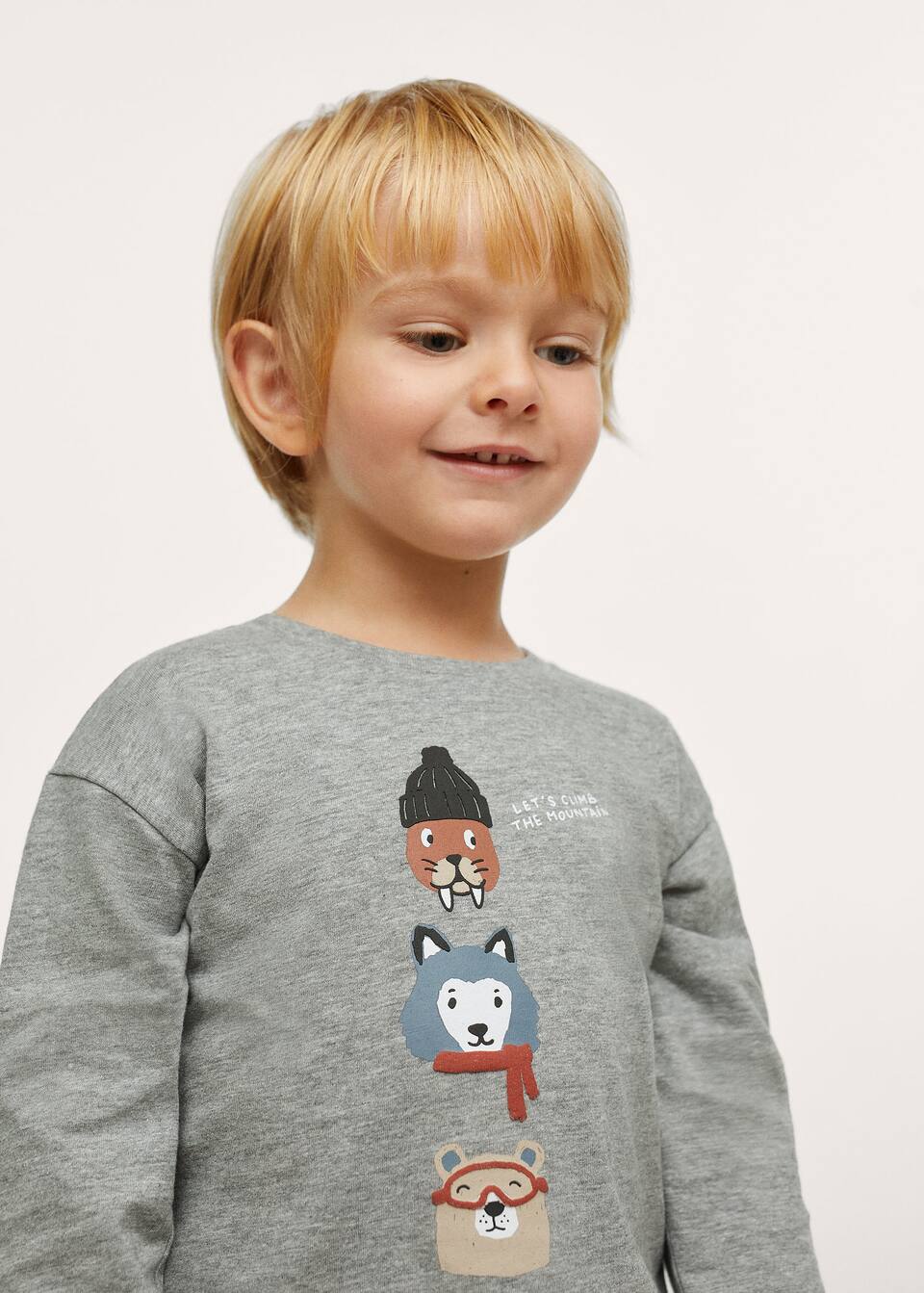 Printed Long Sleeve T Shirt Woman Mango India Printed Long Sleeve T Shirt Woman Mango India