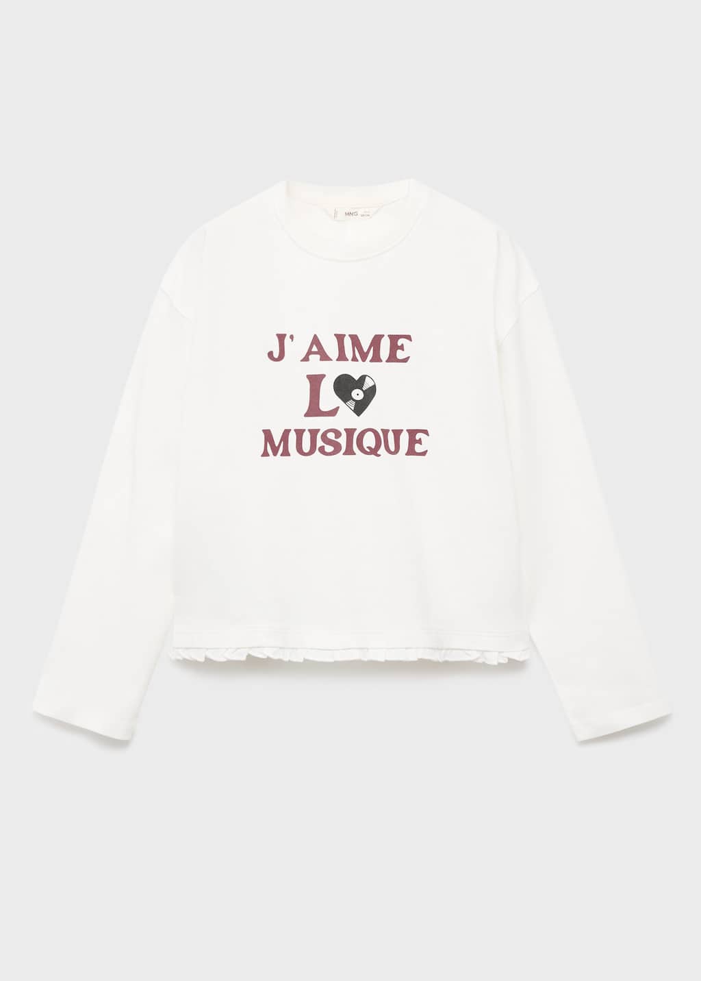 Mango T-shirt Blanc Cassé - Enfants - 9-10 Ans -  Kids In Neutral