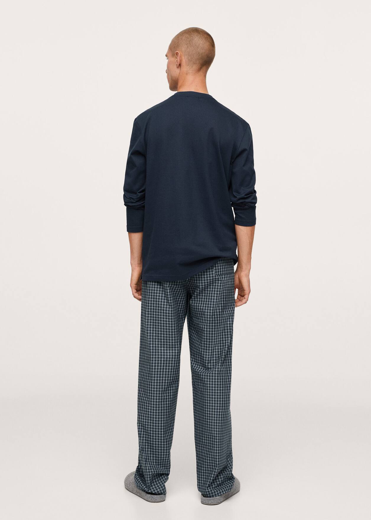 Cotton long pyjamas - Reverse of the article