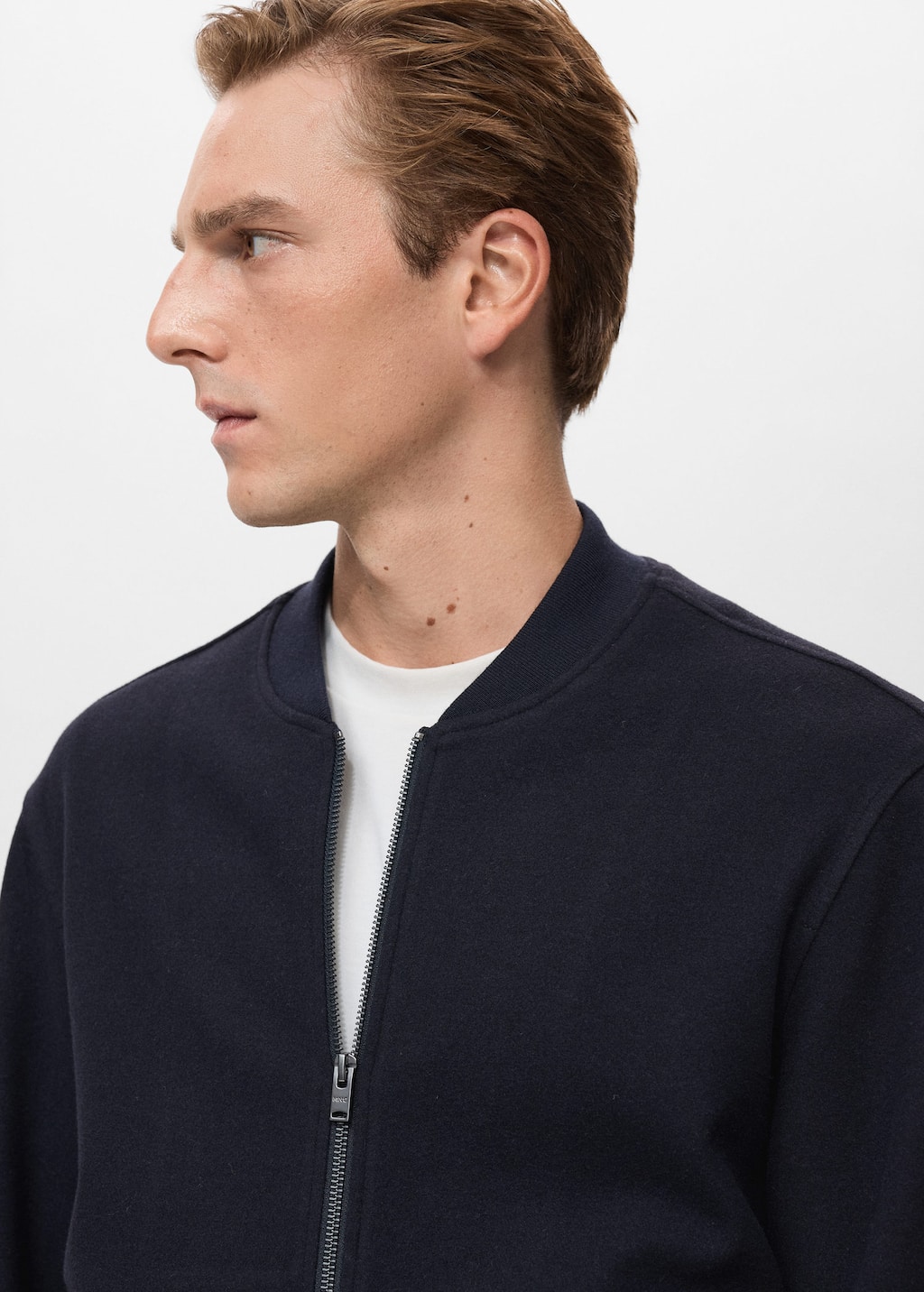 Bomber Zip Sweatshirt