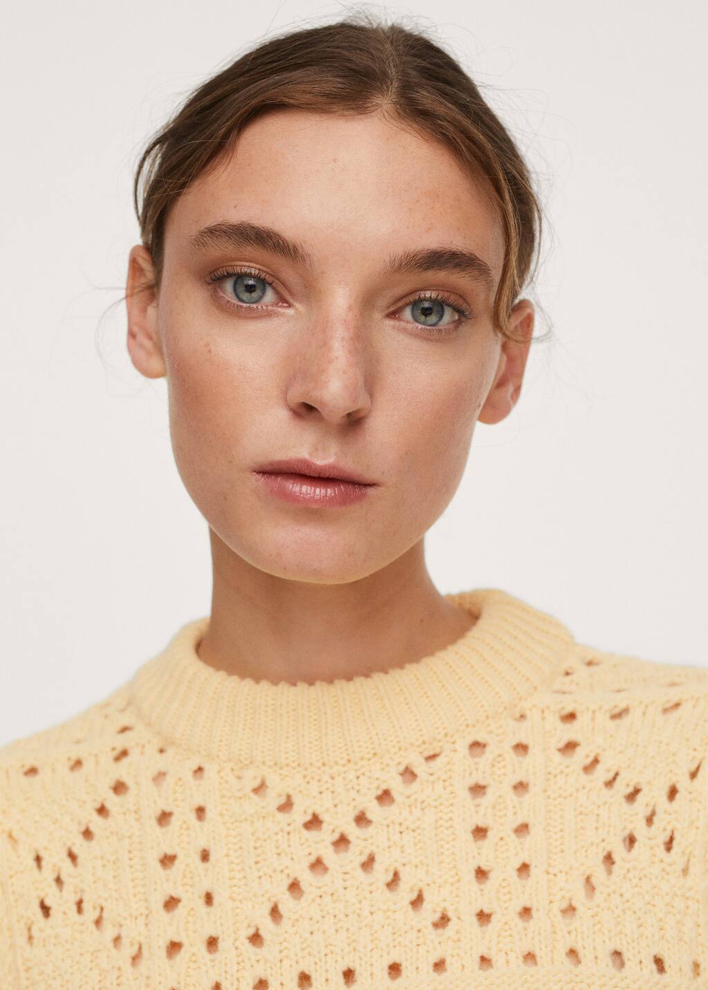 mango openwork knit sweater