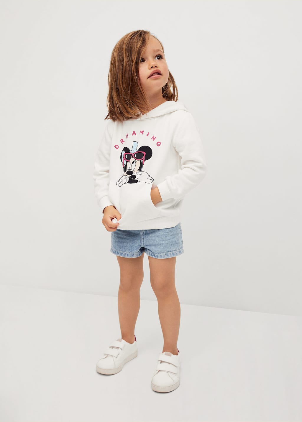 white minnie mouse sweatshirt