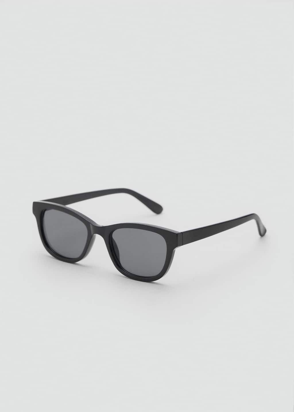 Mango Lunettes De Soleil Monture Plastique Noir - Femme - Taille Unique -
