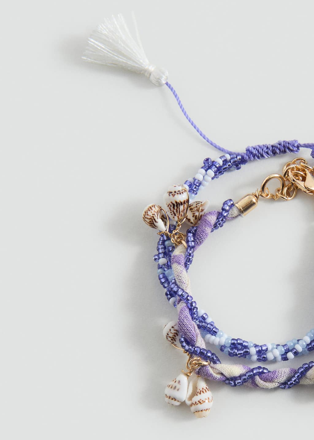 Mango Teen 2-pack Combined Anklets Gold