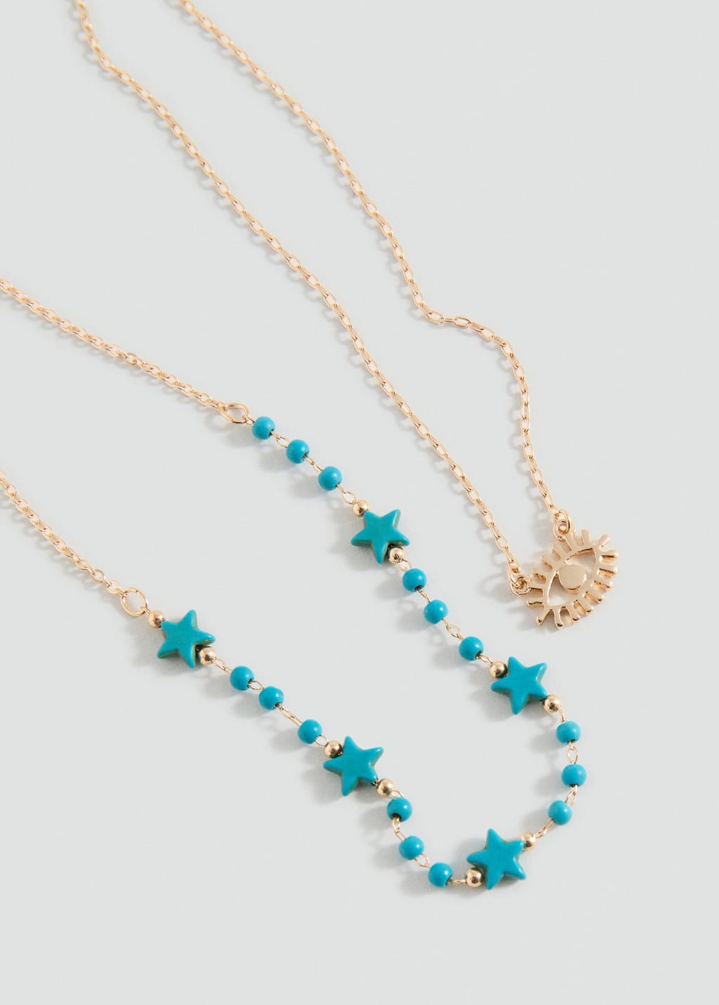 Mango Teen 2 Pack Of Necklaces Gold