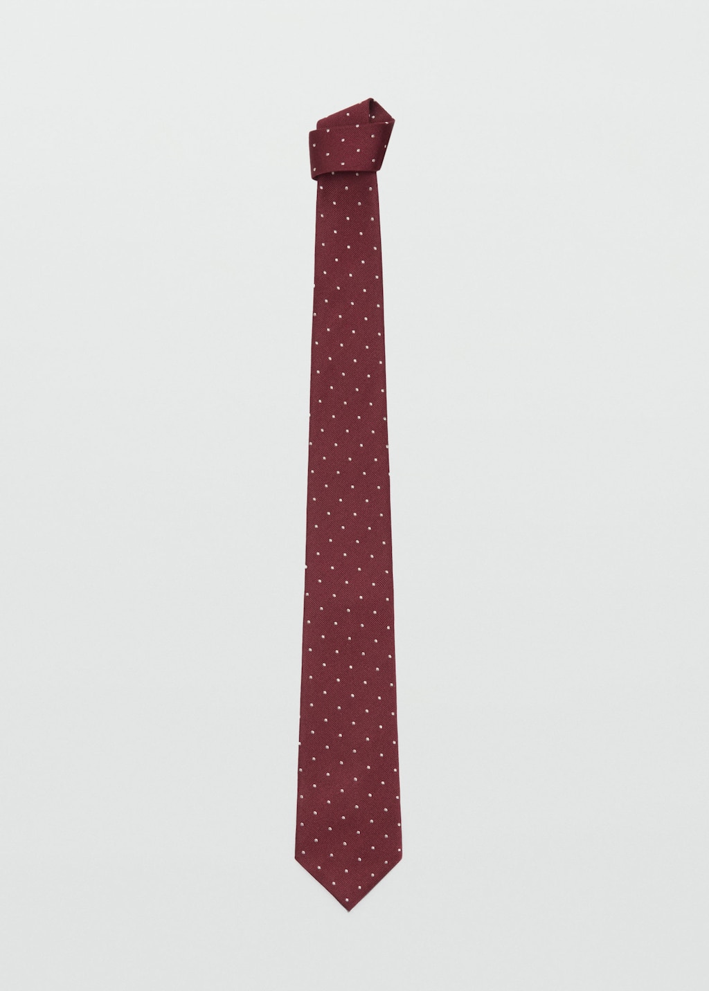 Polka-dot silk tie