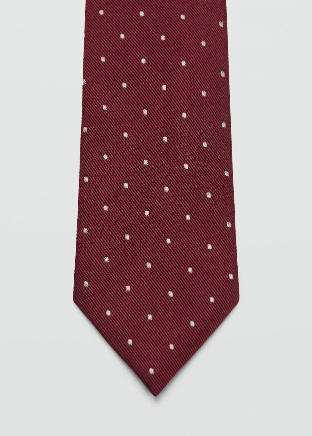 Polka-dot silk tie