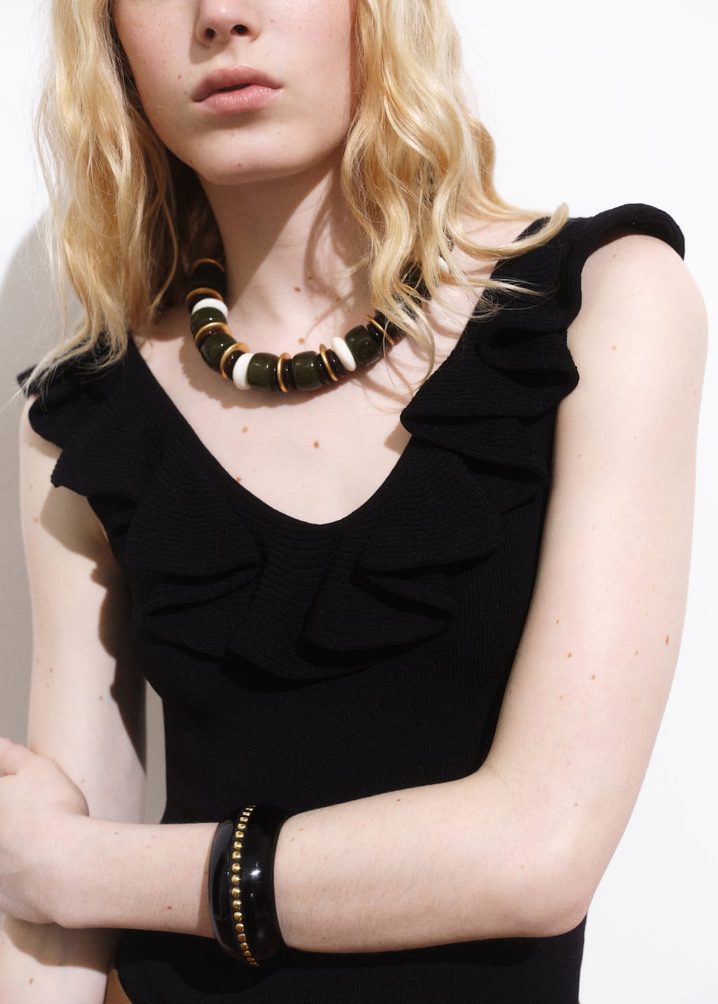 Ruffle knit top